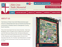 Tablet Screenshot of holycrossfm.org